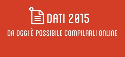 Dati 2015, da oggi è possibile compilarli online